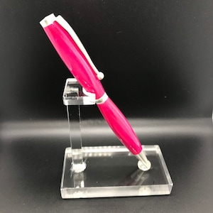 Slim Twist Pen in Hot Pink Wood