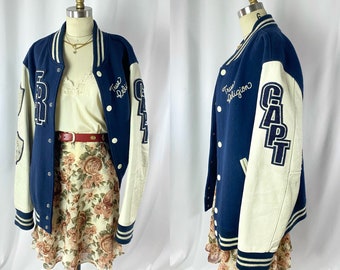 True Religion Jacket basketball varsity Brooklyn jacket/size XL Men’s vintage