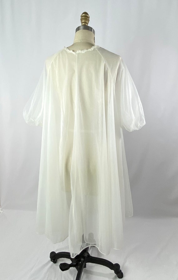 vintage sheer sleeve nightgown/size medium - image 8