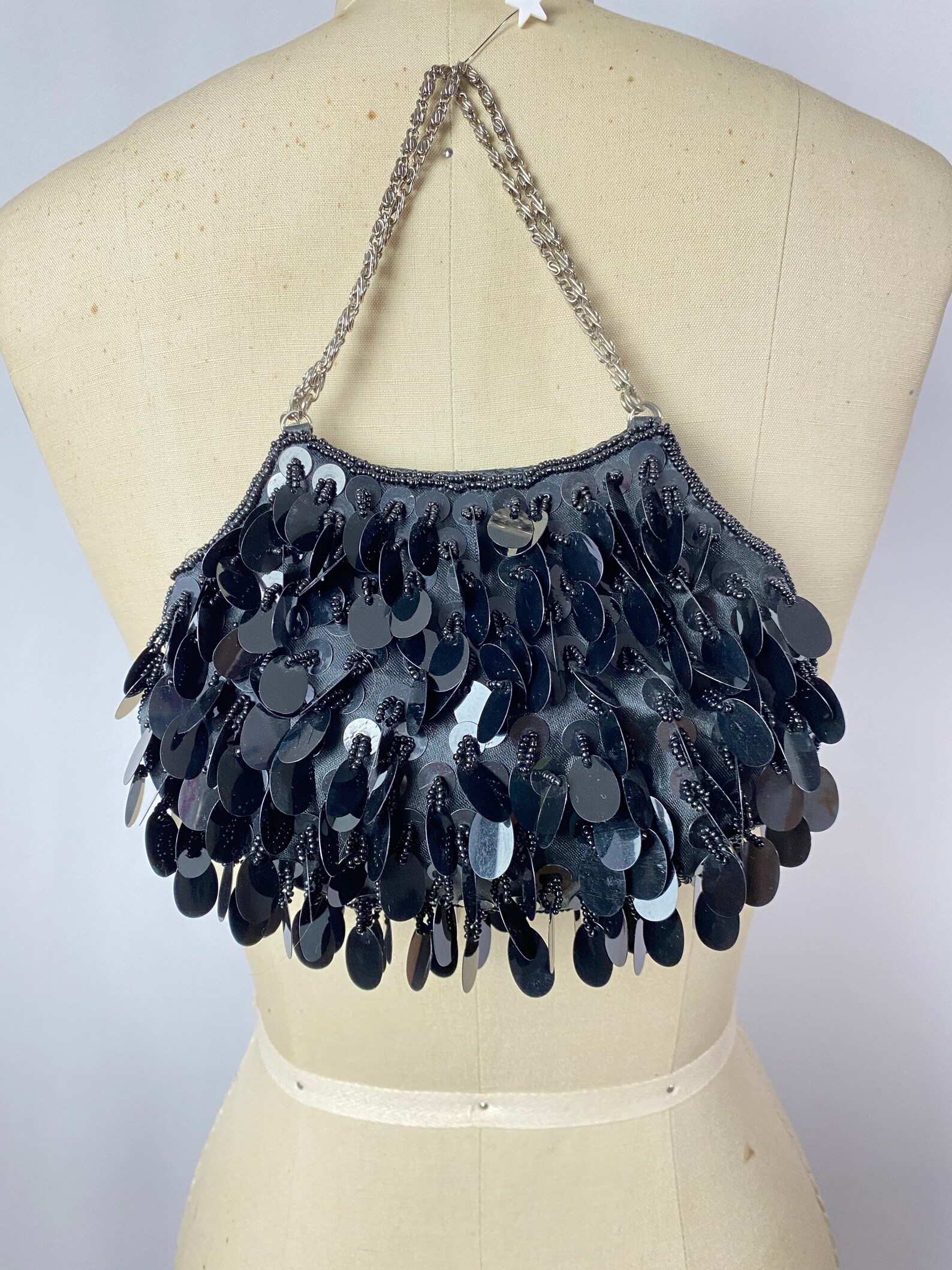 Sequin Senior Dinner Chain Bag