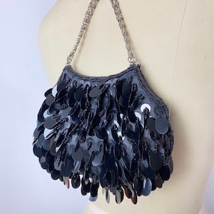 Vintage sequin and beaded cocktail bag