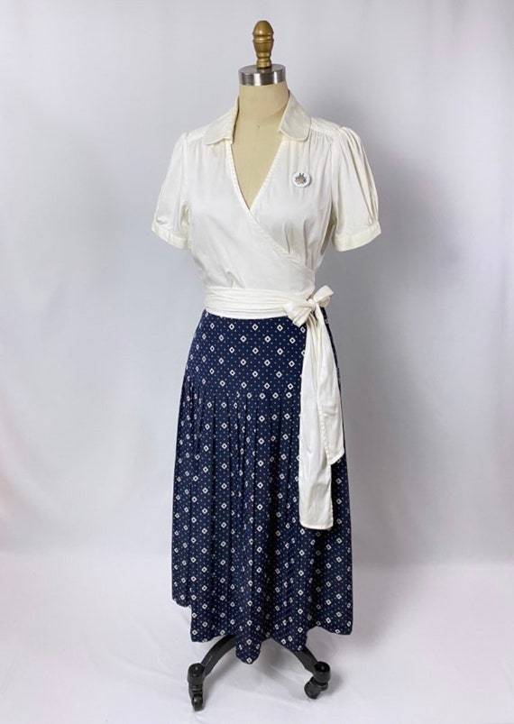 Kasper For A.S.l Skirt and top 1980s/two piece vi… - image 2