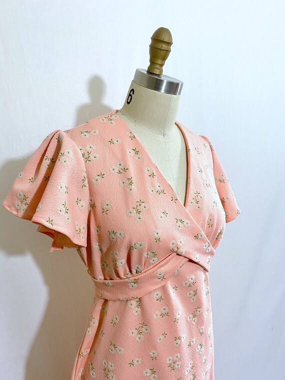 ToGAYther mini floral dress 1970s dress/ Vintage w