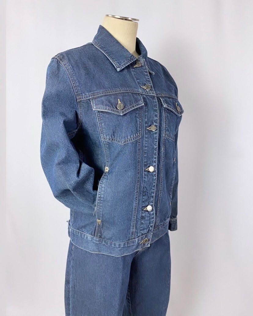 Jones NY Denim Jeans and Jacket Set/ Vintage Denim Set - Etsy