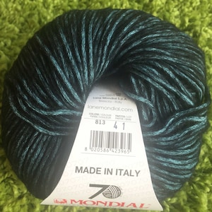 Mondial Sublime - weiches Baumwolle/Wolle Schlauchgarn in 8 sanften Farben - je 50gramm Knäul - Stärke Aran - Nadelstärke 4.5-5.5