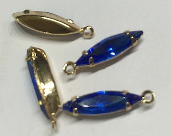 Swarovski Navette Pendant-Sapphire-15 x 4 mm
