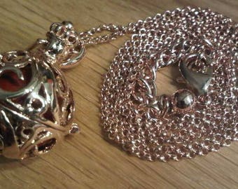 Ball medallion & sound ball - rose gold-plated or silver