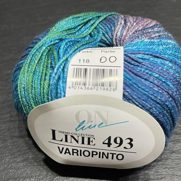 ONline Wolle - LINIE 493 - VARIOPINTO - 50 gramm - 2 Farben
