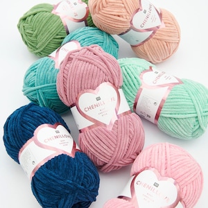 rico design - creative chenillove - 100 gramm - 9 Farben