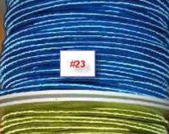 SALE - Silky cord with wire core - in 3 different colors - thickness 3 mm - per meter