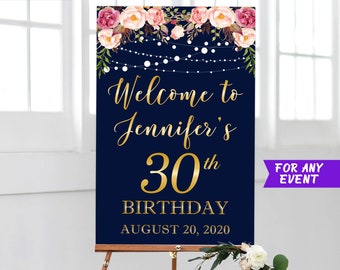 rustic birthday sign etsy