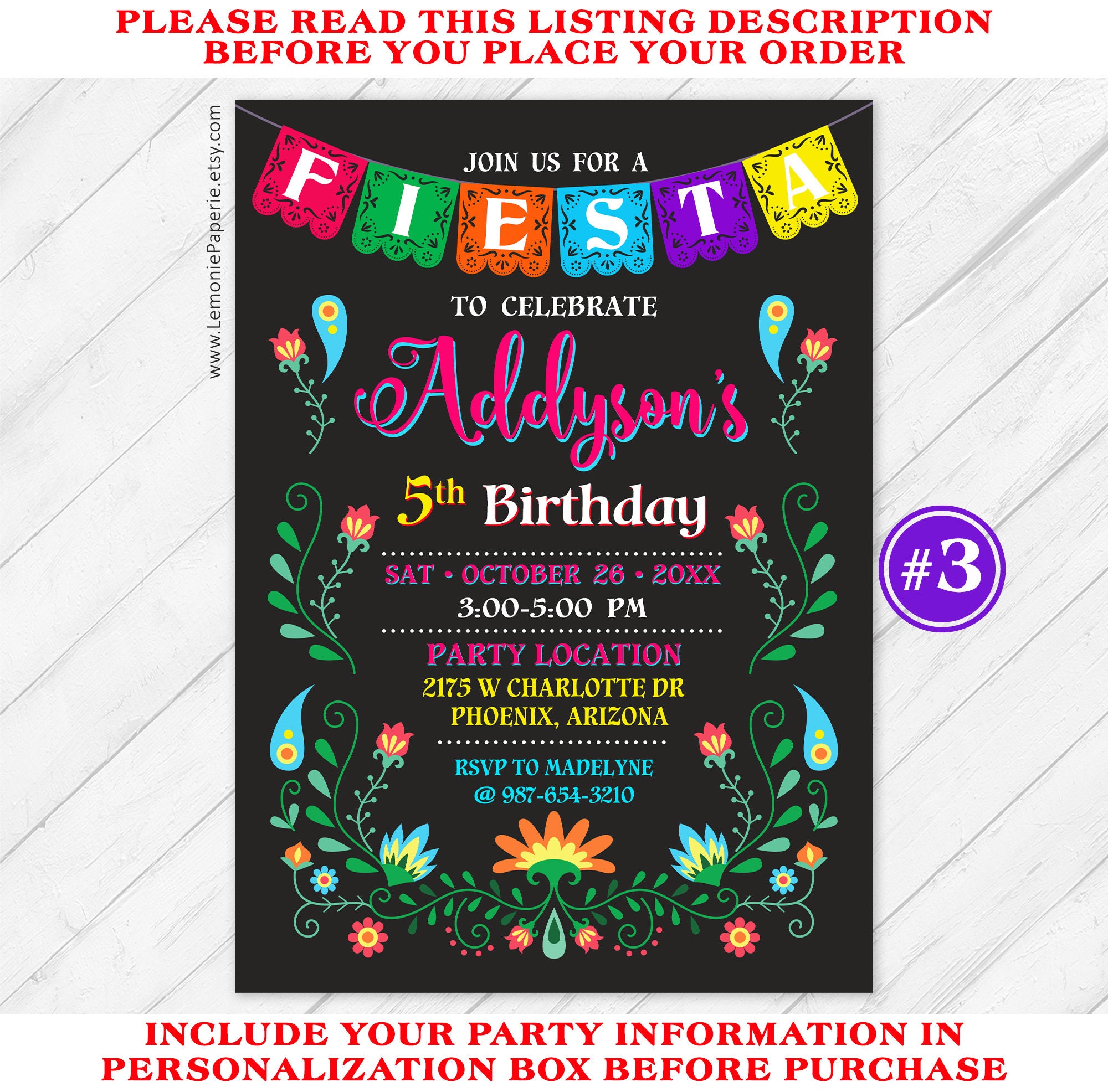 Fiesta Invitation Fiesta Birthday Invitation Fiesta Party Etsy Australia