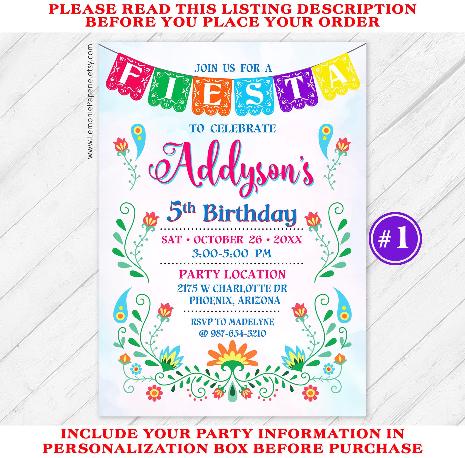 Fiesta Invitation Fiesta Birthday Invitation Fiesta Party Etsy Australia