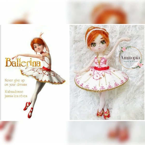 ballerine/ felicity/ saut/ danseuse de ballet/ patron amigurumi ballerine / pdf/pattern poupée/tutoriel poupée crochet /poupée peluche/ Amitopia