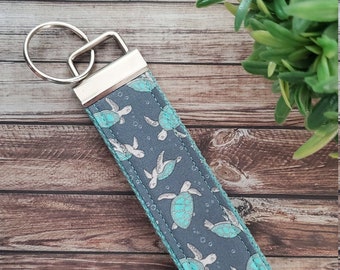 Turtle Wristlet, Key Fob, Keychain