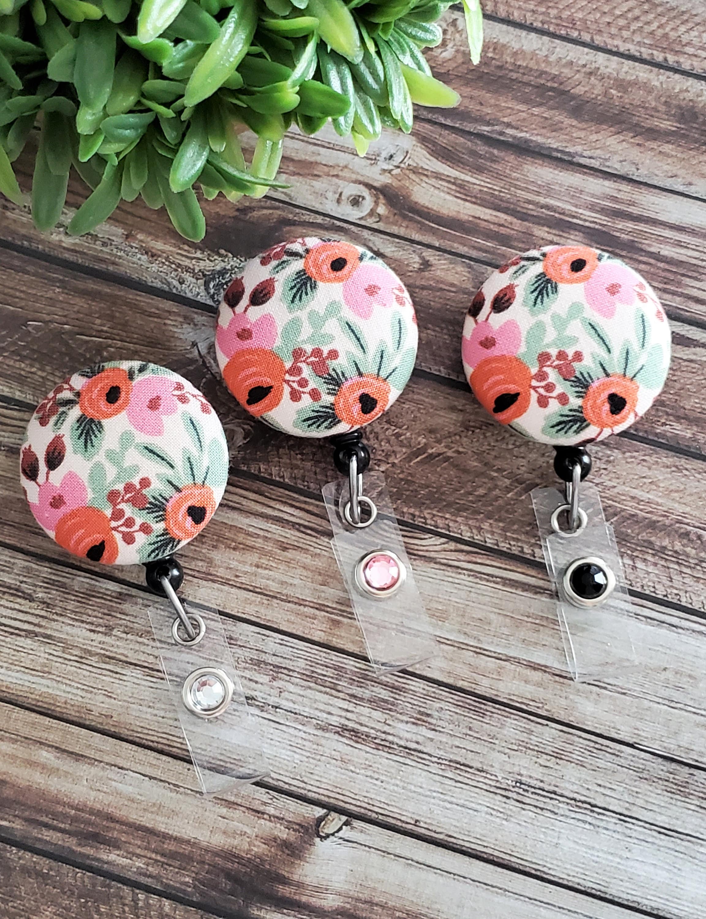 Set of 3 Colors Badge Reel With Velcro for Interchangeable Badge Reel  Toppers, Retractable Belt Clip Badge Reels, Badge Reel Replacements 