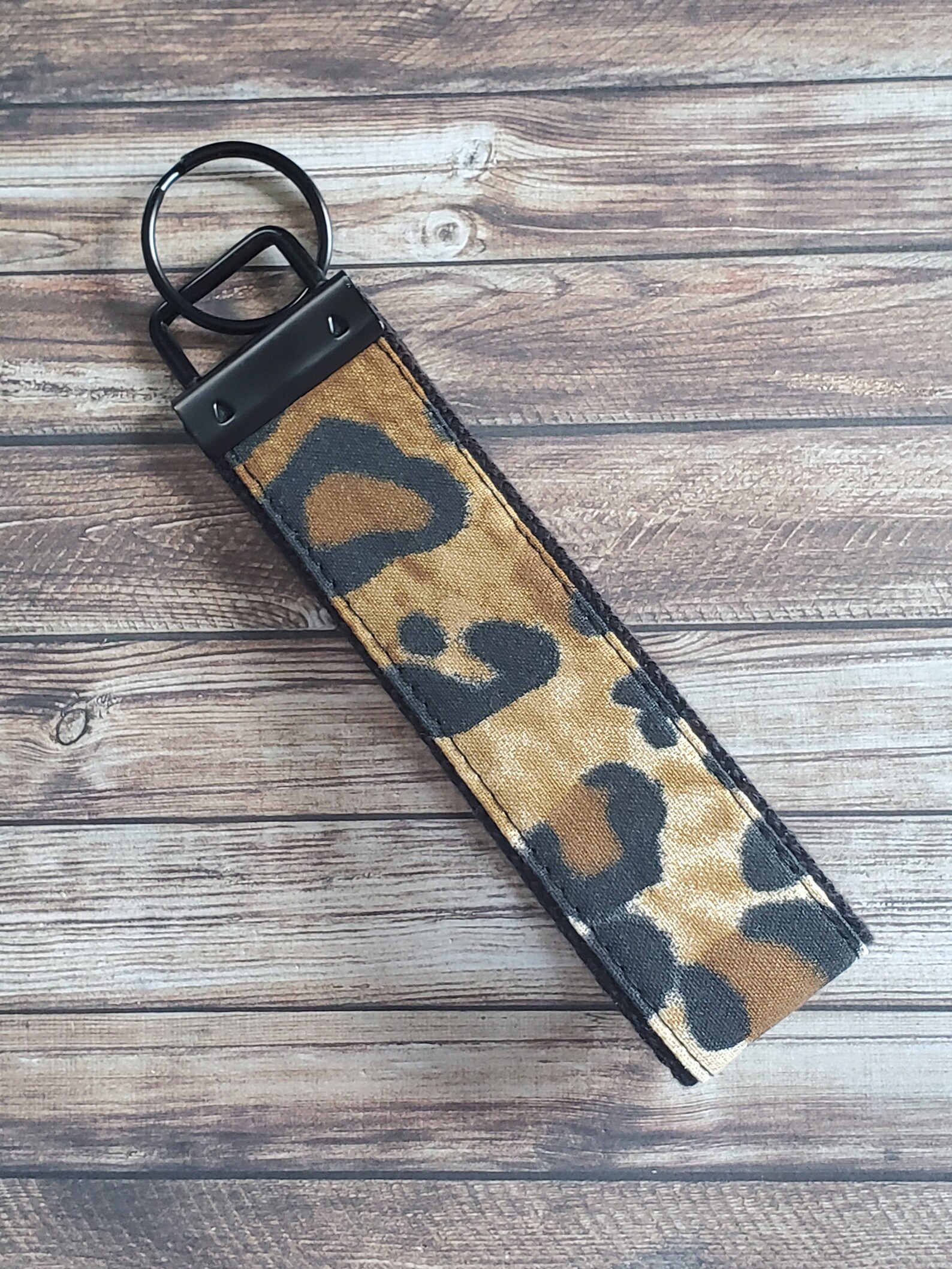 Leopard Key Fob Wristlet Animal Print Key Chain Leopard - Etsy