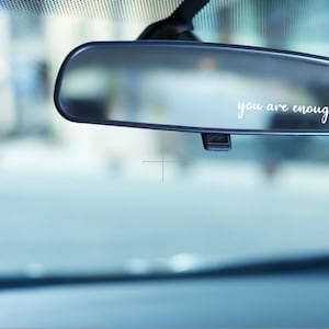 You are enough mirror decal| Review Mirror Decal