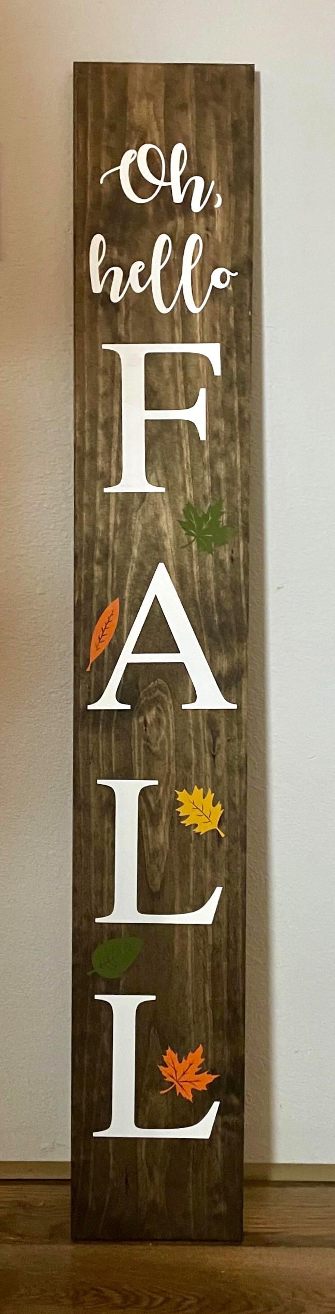 Hello Fall Porch Sign - Etsy