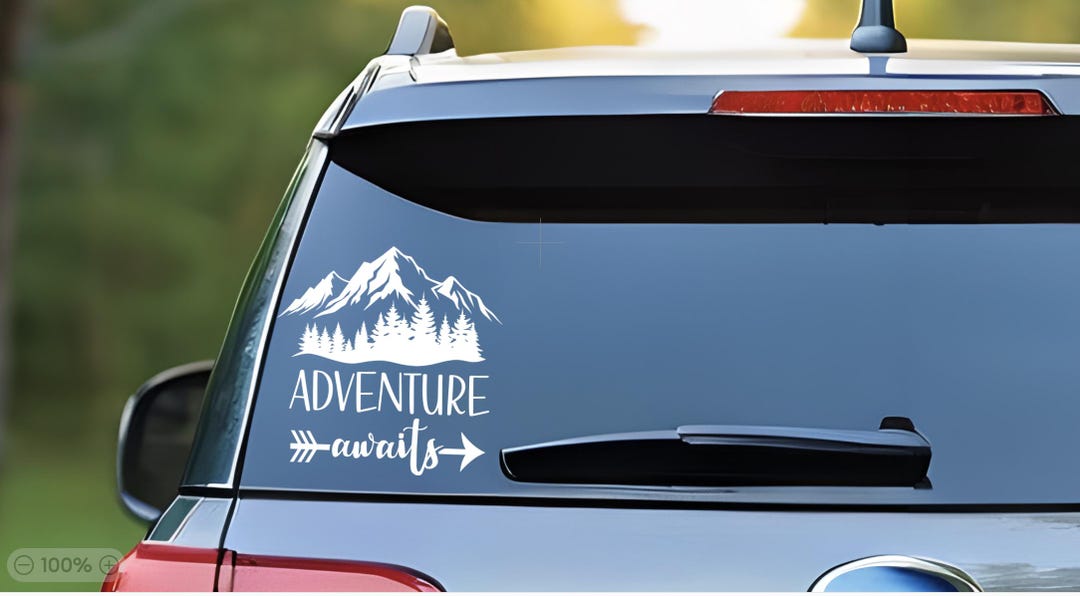 Adventure Awaits Car Decal - Etsy