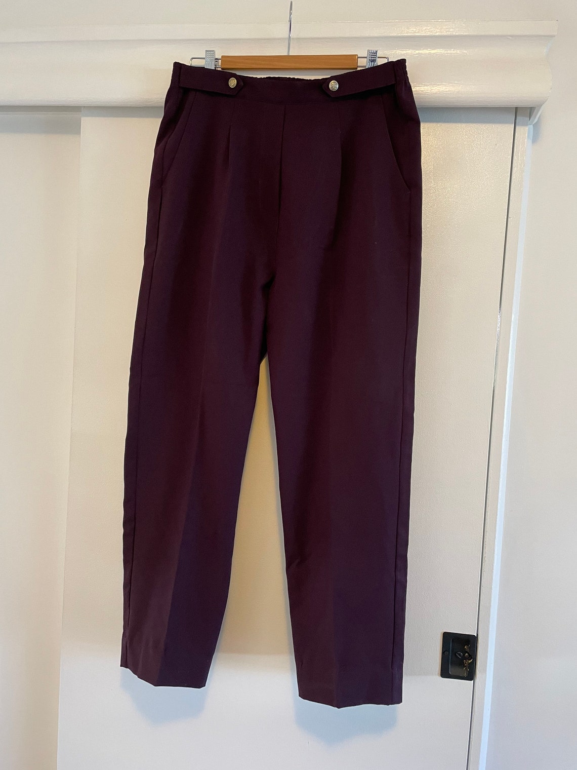 Millers Ladies Purple/burgundy Pants - Etsy