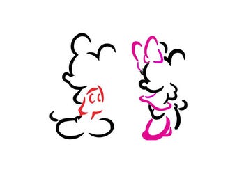 Micky und Minnie Maus temporäres Tattoo | Kindergeburtstag-Gastgeschenk