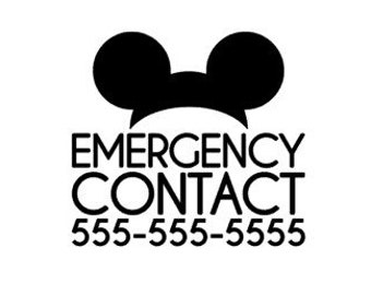 Emergency Contact Temporary Tattoo | Kids Safety Tattoo | Vacation Tattoo