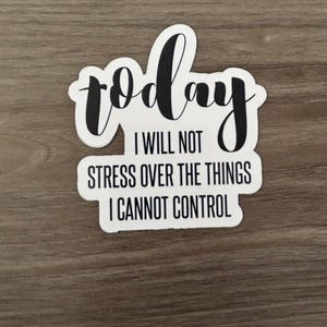 Imán para nevera inspirador, imán decorativo, frase sobre el estrés, regalo de Navidad, regalo de cumpleaños, frase inspiradora