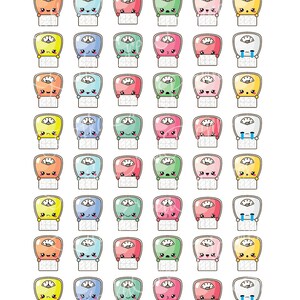 Cute Printable Scales Stickers, Weight Tracker Planner Stickers, Filofax, Happy Planner, Erin ...