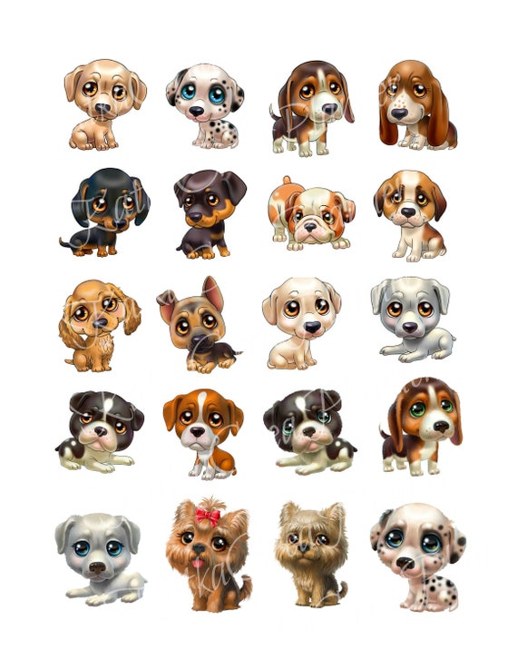 Cute Baby Dog Stickers Cute Puppy Stickers Die Cut Decals M33016
