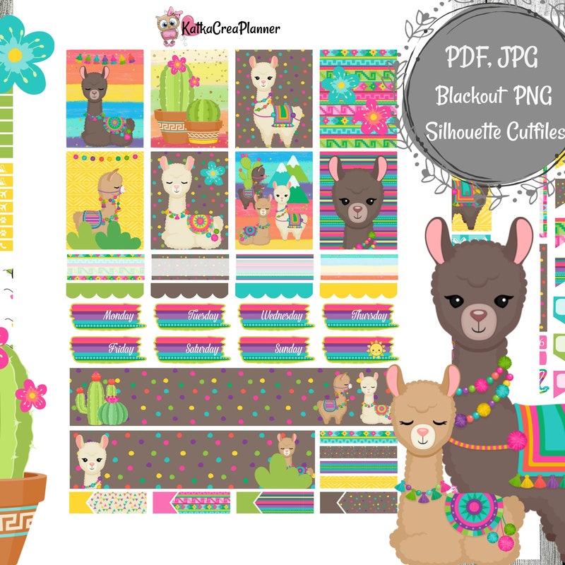 Llama Printable - Etsy