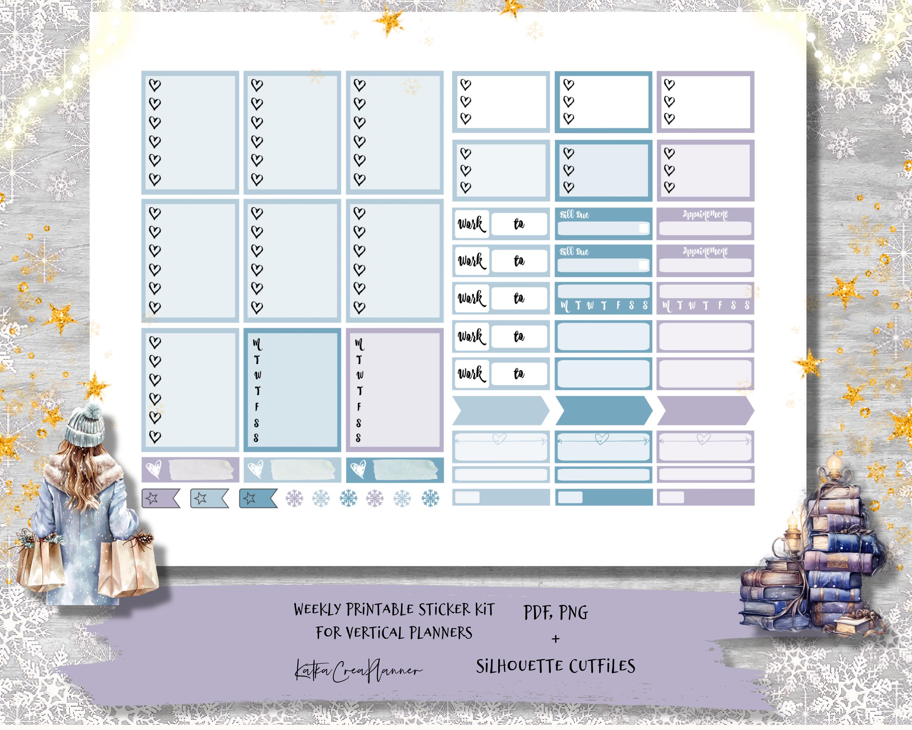 MAGICAL BOOKSTORE Printable Planner Stickers for Erin Condren Planner ...