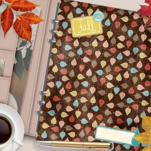 Feuilles d’AUTOMNE Scrapbook Couverture de planificateur imprimable/Diviseur de planificateur de forêt d’automne/Insertion de planificateur/Carte de vœux d’automne/Papier de scrapbook d’automne