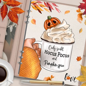 PUMPKIN Spice Latte Couverture de planificateur imprimable/Diviseur de planificateur d’automne/Insert de planificateur/Carte de vœux d’automne/Aquarelle Art mural d’automne/Café d’automne
