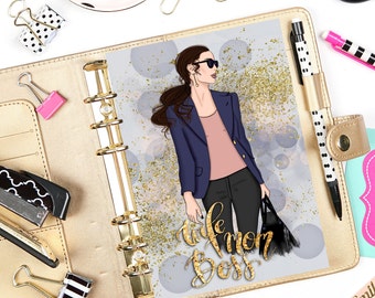 Mom Boss Fashion Girl Planner Dashboard: A5 Printable (Digital Download)