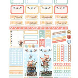 FOX ADVENTURE Printable Planner Stickers for Erin Condren Planner ...