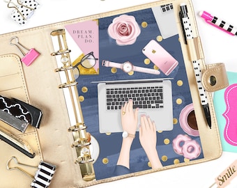 Fashion Girl Planner Dashboard: A5 Printable Planner Insert (Digital Download)