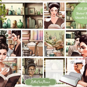 Nur noch ein Kapitel druckbare Planner Sticker für Erin Condren Planner/Bookish Weekly Sticker/Kaffee Sticker/EC Weekly Kit/Bujo