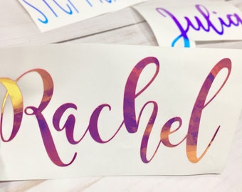 2 x Personalised Name Stickers for Drinks Bottle Heart Girlie Style H20 Water