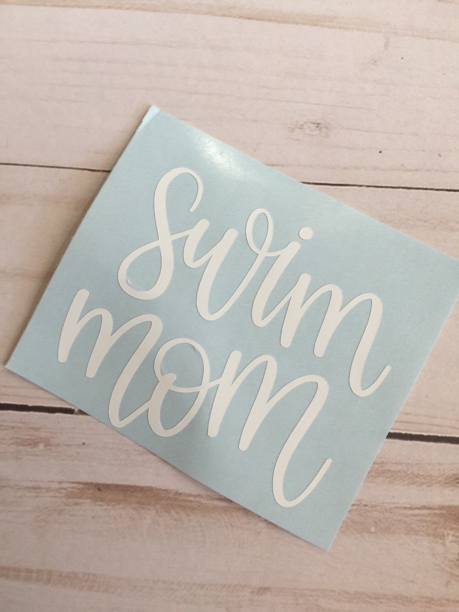 Free Shipping Swim Mom Vinyl Decal Parent Decal Mom Vinyl Etsy