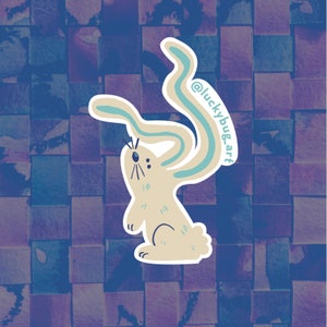 Wiggle Bunny Sticker