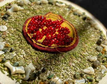 Pomegranate & Bone embroidery