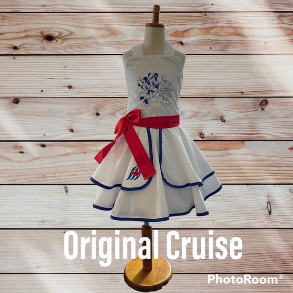 Mickey and Minnie Mouse Cruise Dress, Disney Inspired