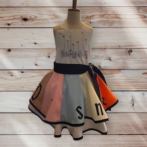 Vintage Sign Dress Or Skirt, Disneyland sign dress