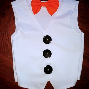 Olaf Frozen Vest and Tie
