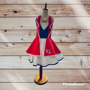 Captain Minnie Inspired Dress or Pink/aqua Cruise dress
