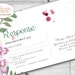 Madlib RSVP Postcard Floral Wedding Madlib Funny Wedding - Etsy