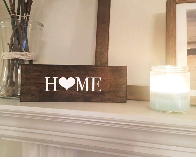 Small Home wood signs Chalkboard style wooden sign Rustic Etsy