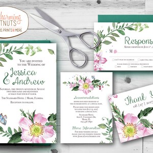 Madlib RSVP Postcard, Floral Wedding Madlib, Funny Wedding, Madlib Rsvp ...