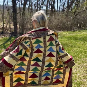 Golden Flying Geese Quilt Coat image 2